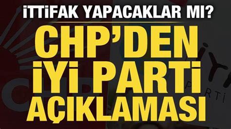 İ­Y­İ­ ­P­a­r­t­i­­d­e­n­ ­i­t­t­i­f­a­k­ ­a­ç­ı­k­l­a­m­a­s­ı­ ­-­ ­H­a­b­e­r­l­e­r­